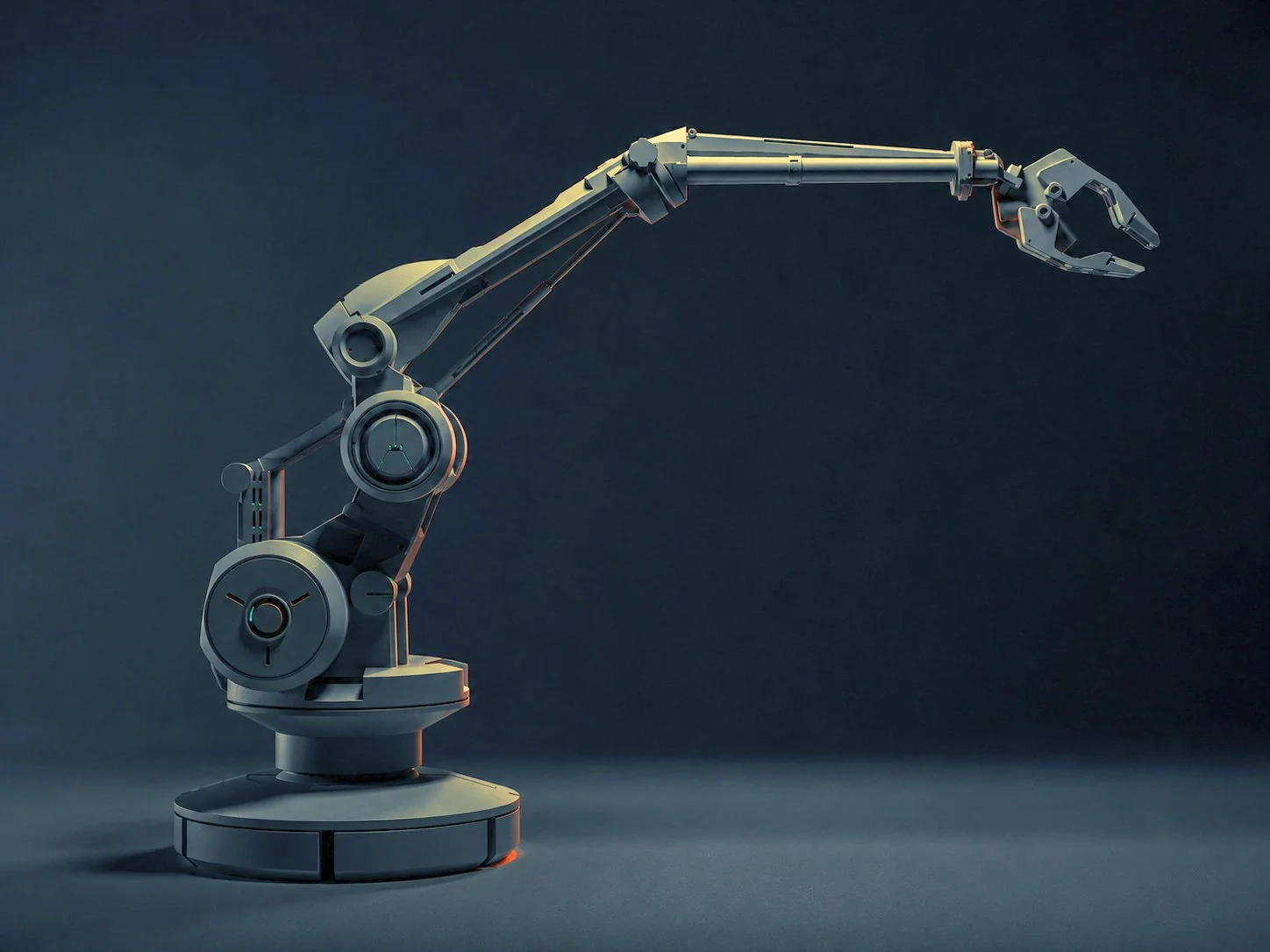 Industrial robot arm concept model built in Blender with KIT OPS